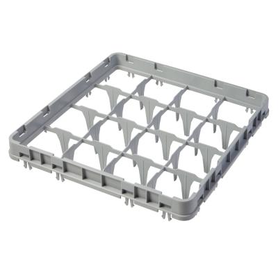 Nástavec koše full drop 500x500 mm šedý, model E1, Cambro, počet přihrádek: 16 (4x4), rozměr přihrádky: 111x111 mm, Světle šedá…